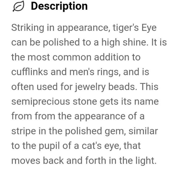 Tiger Eye Tumble stone  sealed in package not touched - Picture 7 of 7